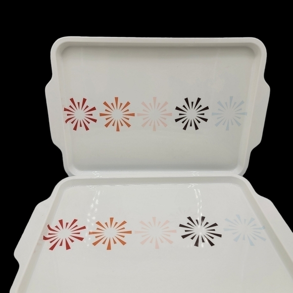 Target Melamine Serving Tray Platter Snowflake Starburst - Picture 4 of 7